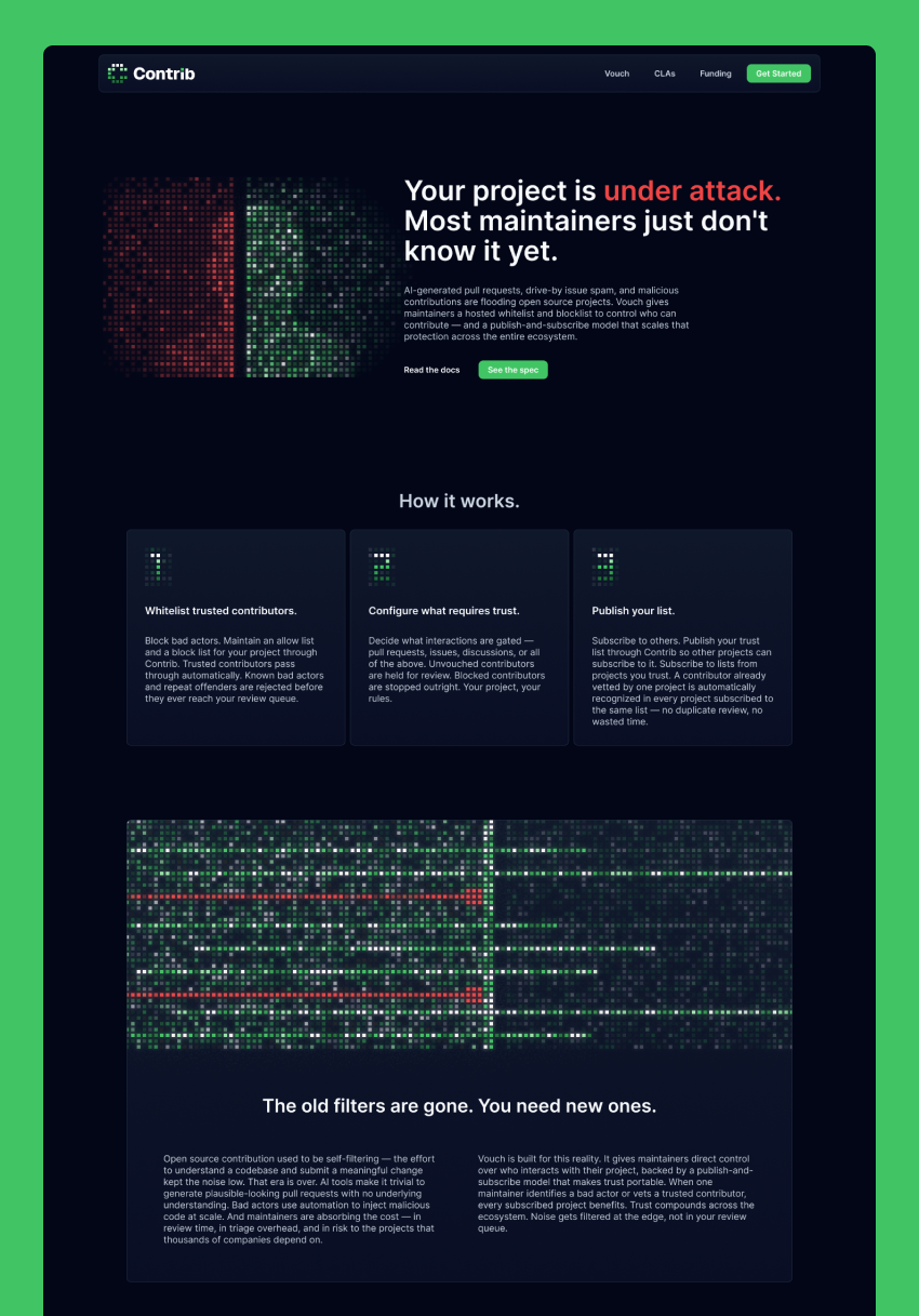 Contrib web design hero
